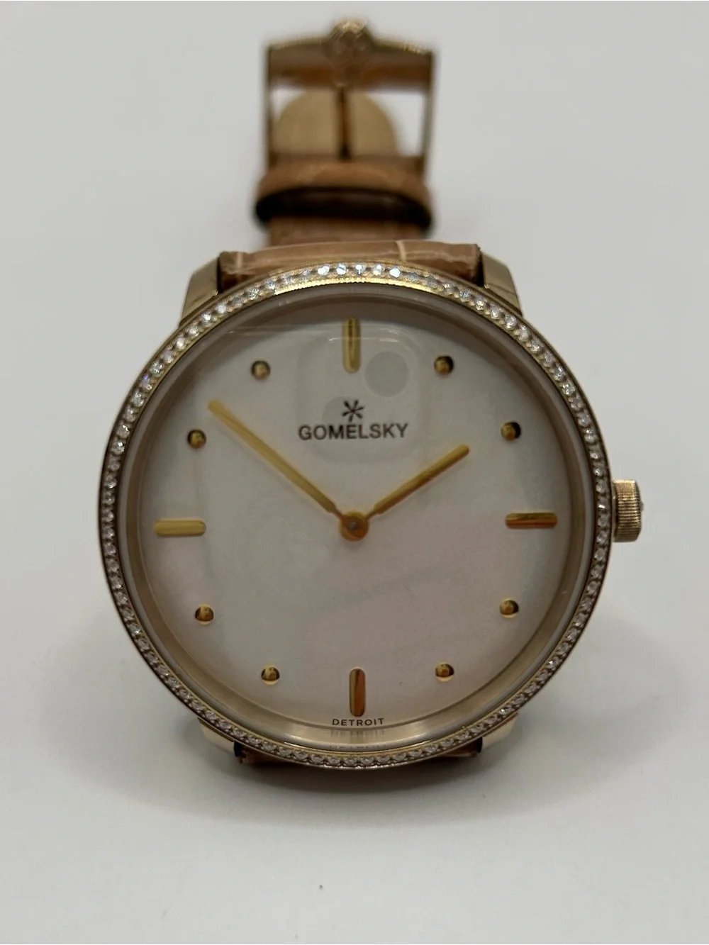 Shinola by Gomelsky - Women’s Audrey Watch w/Diamond Bezel